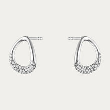 Load image into Gallery viewer, Offspring Studs, Diamond Pavé & Sterling Silver
