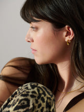 Load image into Gallery viewer, Electric Goddess Mini Huggie Hoop Earrings, Goldplate