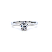 Load image into Gallery viewer, Platinum, 0.40ct D Si1 Mined Diamond Ring