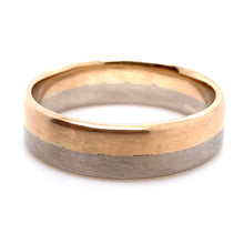 Load image into Gallery viewer, Two-Tone 18ct White & Red Gold Wedding Ring