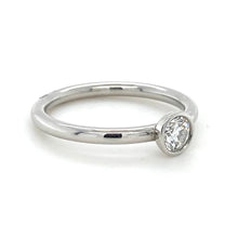 Load image into Gallery viewer, Platinum, 0.30ct E VS2 Mined Diamond Ring