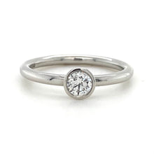 Load image into Gallery viewer, Platinum, 0.30ct E VS2 Mined Diamond Ring