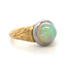 Load image into Gallery viewer, 22ct Yellow Gold & Platinum, 3.00ct Ethiopian Opal Ring