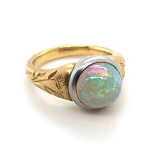 Load image into Gallery viewer, 22ct Yellow Gold & Platinum, 3.00ct Ethiopian Opal Ring