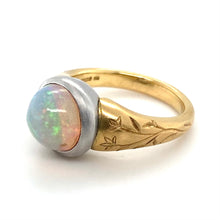 Load image into Gallery viewer, 22ct Yellow Gold & Platinum, 3.00ct Ethiopian Opal Ring