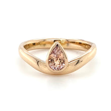 Load image into Gallery viewer, 18ct Red Gold, 0.59ct Champagne Sapphire Ring