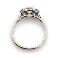 Load image into Gallery viewer, Platinum, 0.50ct Diamond & Tanzanite Ring