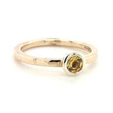 Load image into Gallery viewer, 9ct Yellow & White Gold, 0.25ct Citrine Ring