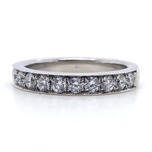 Load image into Gallery viewer, Platinum, 0.90tcw Diamond Eternity Ring