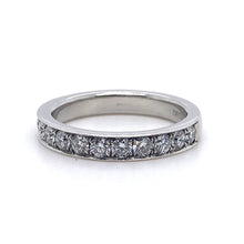 Load image into Gallery viewer, Platinum, 0.90tcw Diamond Eternity Ring