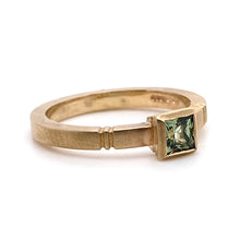 Load image into Gallery viewer, 9ct Yellow Gold, 0.40ct Green Sapphire Ring