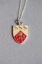 Load image into Gallery viewer, University of Kent Enamelled Crest Pendant, Sterling Silver