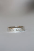 Load image into Gallery viewer, University of Kent Ring (4mm), Sterling Silver