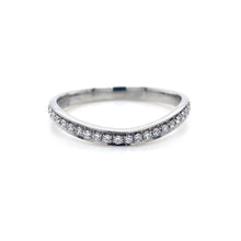 Load image into Gallery viewer, Platinum, 0.27tcw Diamond Wave Eternity Ring