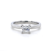 Load image into Gallery viewer, Platinum, 0.60ct E VS1 Mined Diamond Ring