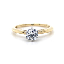 Load image into Gallery viewer, 18ct Yellow Gold & Platinum, 0.70ct F VS2 Mined Diamond Ring