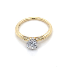Load image into Gallery viewer, 18ct Yellow Gold & Platinum, 0.70ct F VS2 Mined Diamond Ring
