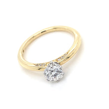 Load image into Gallery viewer, 18ct Yellow Gold & Platinum, 0.70ct F VS2 Mined Diamond Ring
