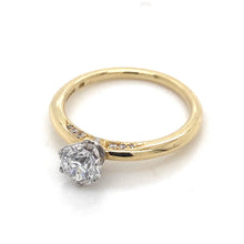 Load image into Gallery viewer, 18ct Yellow Gold & Platinum, 0.70ct F VS2 Mined Diamond Ring