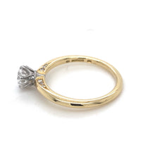 Load image into Gallery viewer, 18ct Yellow Gold & Platinum, 0.70ct F VS2 Mined Diamond Ring