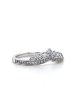 Load image into Gallery viewer, Platinum, 0.30tcw Diamond Tiara Wedding Ring