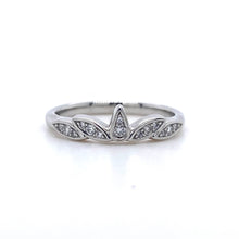 Load image into Gallery viewer, Platinum, 0.12tcw Diamond Tiara Wedding Ring