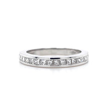 Load image into Gallery viewer, 18ct White Gold, 0.62tcw Princess-Cut Diamond Eternity Ring