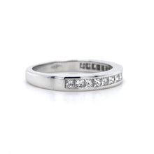 Load image into Gallery viewer, 18ct White Gold, 0.62tcw Princess-Cut Diamond Eternity Ring