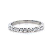 Load image into Gallery viewer, Platinum, 0.30tcw Diamond Cog-Set Eternity Ring
