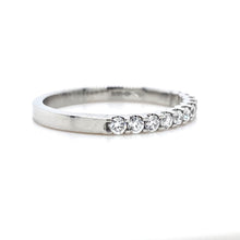 Load image into Gallery viewer, Platinum, 0.30tcw Diamond Cog-Set Eternity Ring
