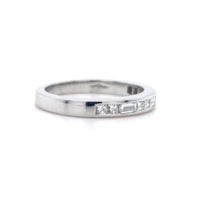 Load image into Gallery viewer, 18ct White Gold, 0.51tcw Princess & Baguette-Cut Diamond Eternity Ring