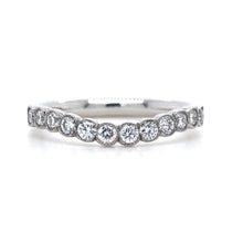 Load image into Gallery viewer, Platinum, 0.45tcw Diamond Wave Eternity Ring