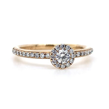 Load image into Gallery viewer, 9ct Yellow Gold, 0.15ct Diamond Cluster Ring