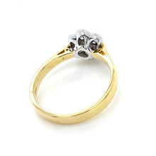 Load image into Gallery viewer, 18ct Yellow & White Gold, 0.50ct G Si1 Diamond Cluster Ring