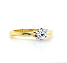 Load image into Gallery viewer, 18ct Yellow & White Gold, 0.30ct F VS2 Mined Diamond Ring