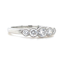 Load image into Gallery viewer, Platinum, 0.62ct Mined Diamond Five-Stone Ring