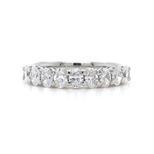Load image into Gallery viewer, Platinum, 1.10tcw Oval Diamond Eternity Ring