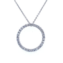 Load image into Gallery viewer, 18ct White Gold, 0.68ct Diamond Loop Pendant