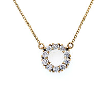Load image into Gallery viewer, 18ct Yellow Gold, 0.80ct Diamond Loop Pendant