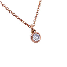 Load image into Gallery viewer, 9ct Red Gold, 0.16ct Diamond Pendant