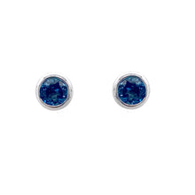 Load image into Gallery viewer, 18ct White Gold, Aquamarine Stud Earrings