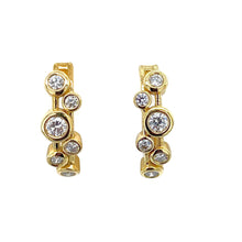 Load image into Gallery viewer, 18ct Yellow Gold, 0.41ct Diamond 'Bubble' Earrings