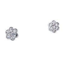 Load image into Gallery viewer, 18ct White Gold, 0.47ct Diamond Daisy Cluster Earrings