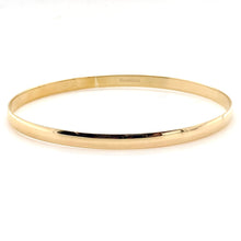 Load image into Gallery viewer, 9ct Yellow Gold, Solid 'D' Shape Bangle