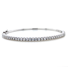 Load image into Gallery viewer, 18ct White Gold, 1.64ct Diamond Hinged Bangle