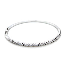 Load image into Gallery viewer, 18ct White Gold, 1.64ct Diamond Hinged Bangle