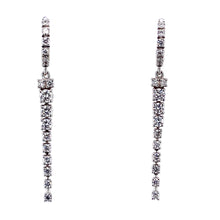 Load image into Gallery viewer, 18ct White Gold, 0.58ct Diamond Drop Earrings