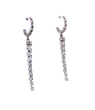 Load image into Gallery viewer, 18ct White Gold, 0.58ct Diamond Drop Earrings