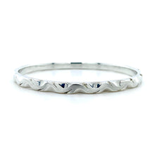 Load image into Gallery viewer, Sterling Silver, Thin Vine Pattern Bangle