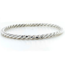 Load image into Gallery viewer, Sterling Silver, Twisted Bangle